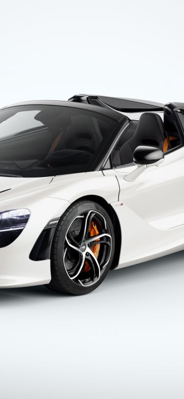 McLaren 750S Spider, 5K, White cars, 2023