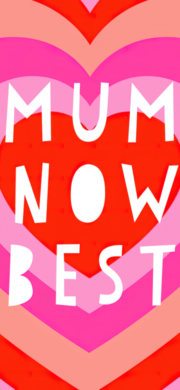 Mom Knows Best, Mother's Day, Pink background, Heart Background, 