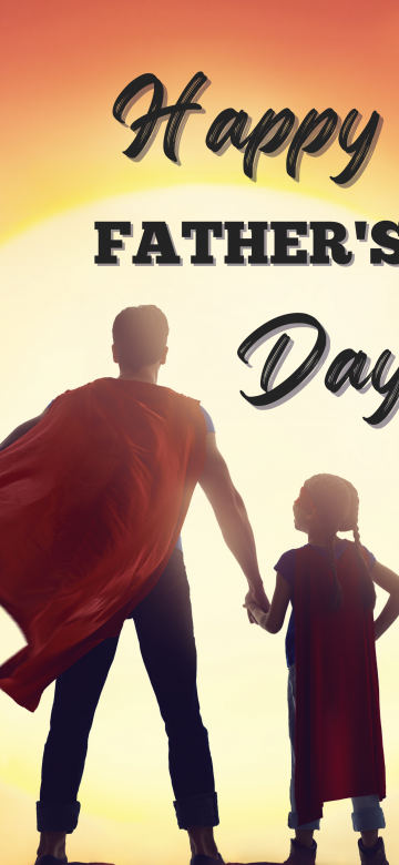 Happy Fathers Day, Dad - Daughter, Superman, Supergirl, Superheroes, Sun, 5K