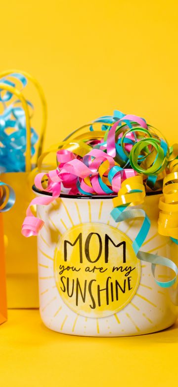 Mom you are my Sunshine, Mom quotes, Mug, Happy Mother's Day, Yellow background, 5K