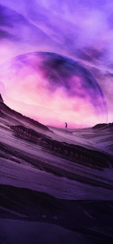 Dreamy, Ultraviolet, Purple Planet, Surreal, Alone