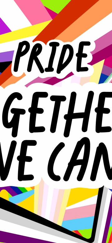 Together we can, LGBTQ, Microsoft Pride, Colorful background, 5K, 8K