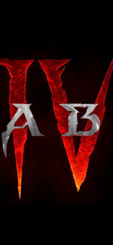 Diablo IV, Logo, Dark background, 5K, 8K, Diablo 4