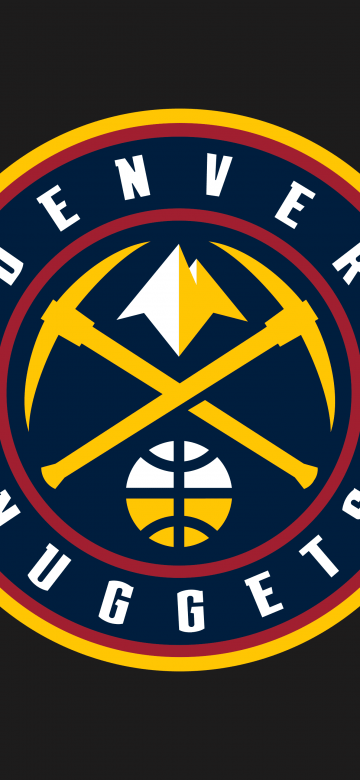 Denver Nuggets, 5K, Logo, Basketball team, Dark background