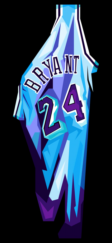 Kobe Bryant, Jersey, 8K, Black background, AMOLED