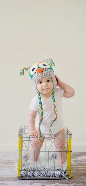 Cute boy, Toddler, Cute kid, Adorable, Crochet Hat, Basket