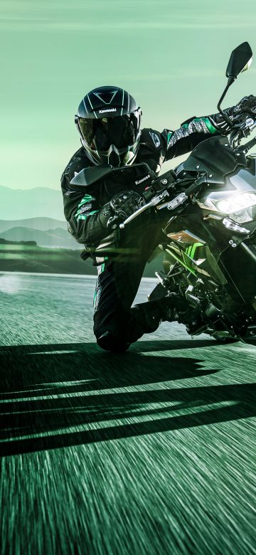 Kawasaki Z900, Sports bikes, Racing bikes, Race track, 5K, 2023