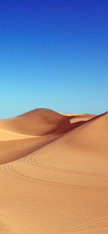 Desert, Blue Sky, Sand Dunes, Clear sky, 5K