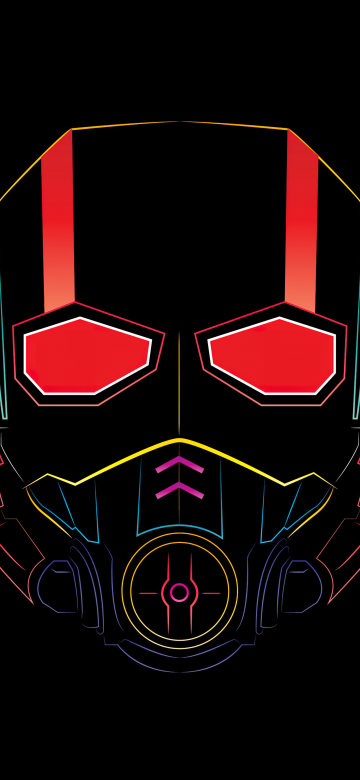 Ant-Man, AMOLED, Minimal art, 5K, Marvel Superheroes, Simple