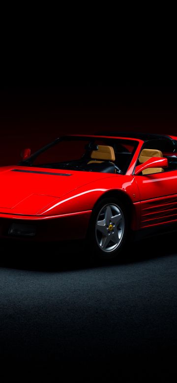 Ferrari 348, Classic cars, Sports car, 5K