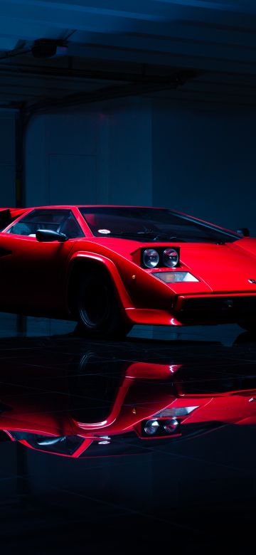 Lamborghini Countach, Classic cars, Exotic car, Dark aesthetic, 5K