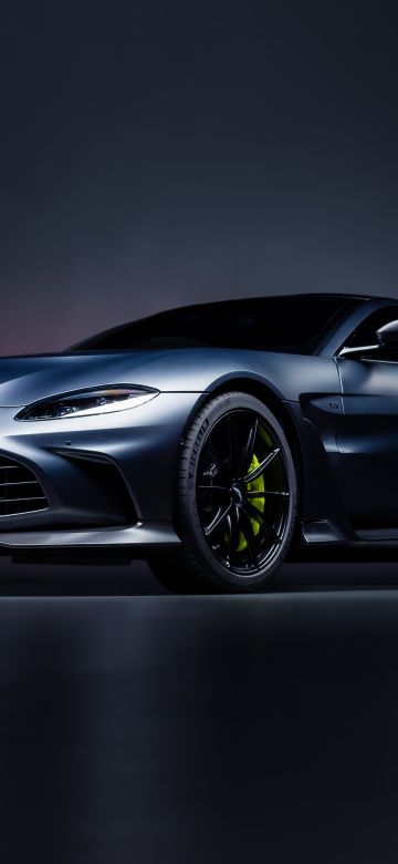 Aston Martin Vantage, Exotic car, British, 5K, Dark background