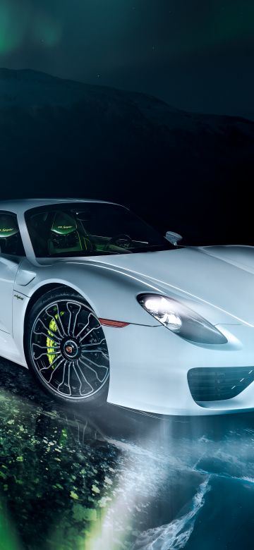 Porsche 918 Spyder, Super Sports Cars, Hybrid cars, 5K