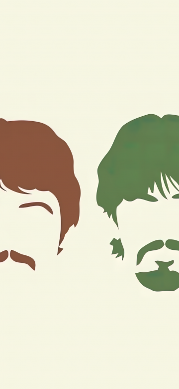 The Beatles, Minimalist, John Lennon, Paul McCartney, Ringo Starr, George Harrison, 5K, Simple