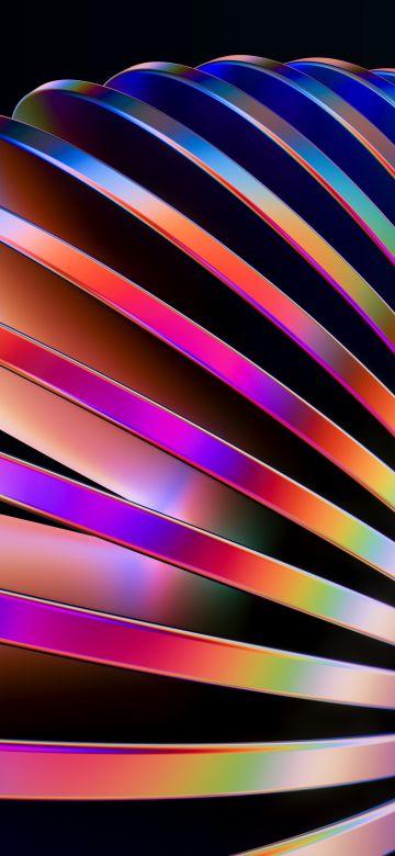 Slinky, 3D Render, Spiral, Vibrant, Colorful, 5K