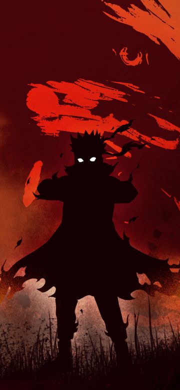 Naruto Uzumaki, Digital Art, Illustration, Naruto, Silhouette