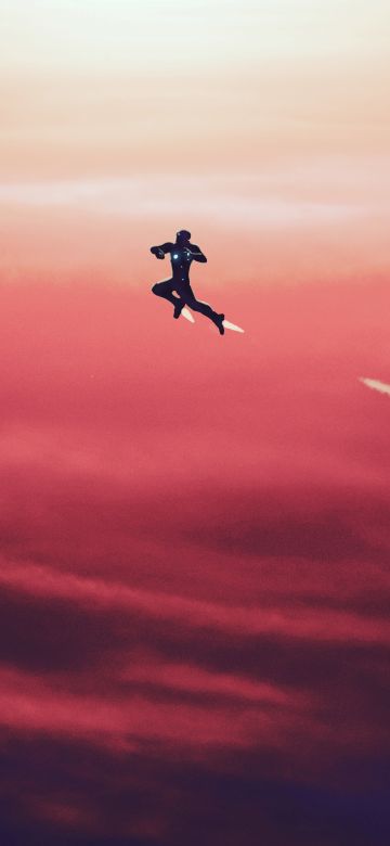 Iron Man, Red Sky, Minimal art