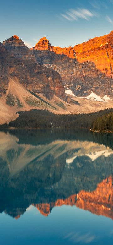 Banff National Park, Sunrise, Scenery, Moraine Lake, Wilderness, 5K, 8K