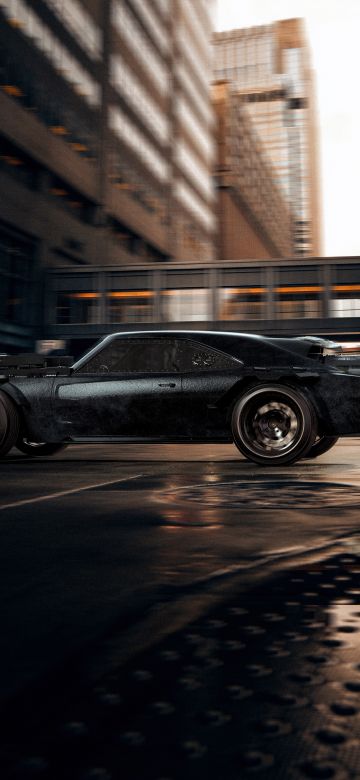 Batmobile, Dodge Charger, 5K, City street