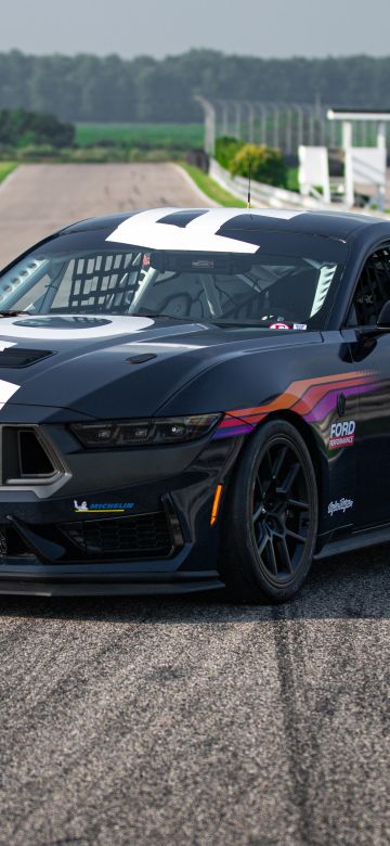 Ford Mustang Dark Horse, 2024, Race cars, Race track, 5K