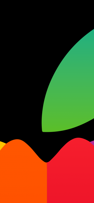 Apple logo, Rainbow colors, 5K, AMOLED, Colorful