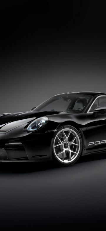 Porsche 911, 5K, 8K, Dark background, Black cars