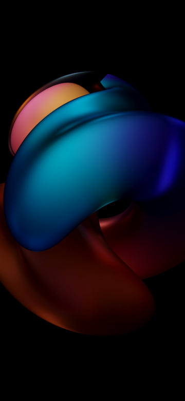 HarmonyOS, 3D Render, Colorful abstract, AMOLED, 5K, Stock