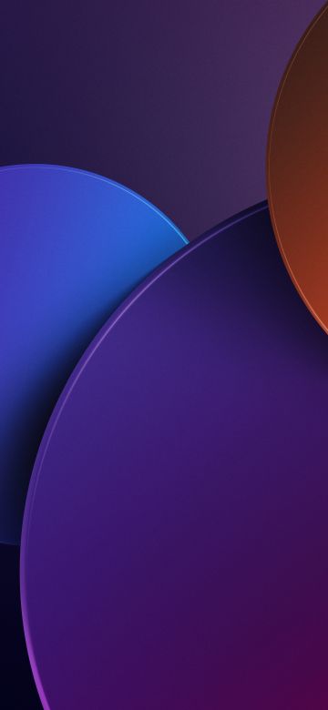 Colorful, Circles, Gradient background, 5K