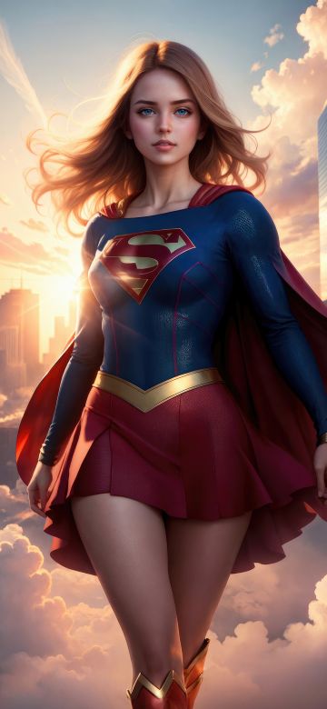 Supergirl, AI art, 5K