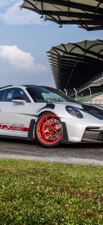 Porsche 911 GT3 RS, Weissach package, 2023, 5K, 8K