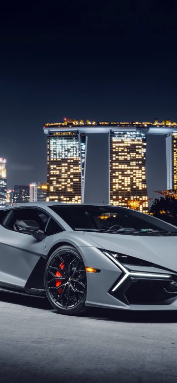 Lamborghini Revuelto, Singapore, 2024, 5K, Night