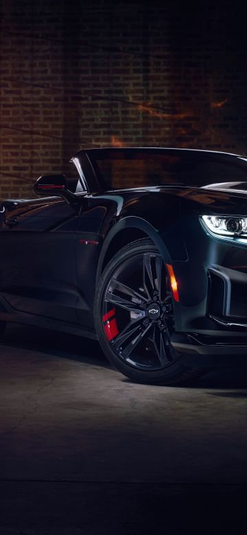 Chevrolet Camaro, 8K, Black cars, 5K