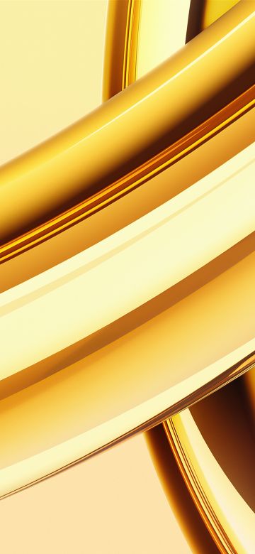 iMac 2023, Golden yellow, Stock, 5K, Abstract background