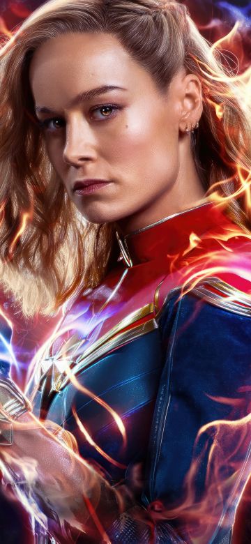 Brie Larson, The Marvels, Captain Marvel, 2023 Movies, Marvel Comics, 5K, Carol Danvers