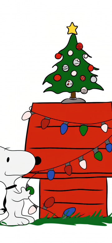 Snoopy, Christmas decoration, Xmas tree, 5K, Peanuts, Cartoon