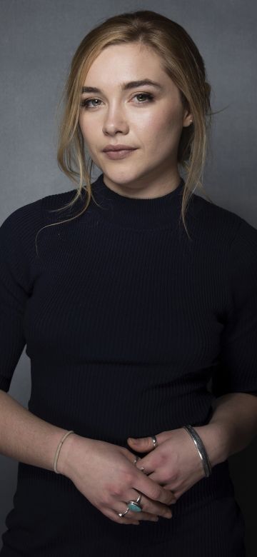 Florence Pugh, Poster, 5K, Grey background, 5K