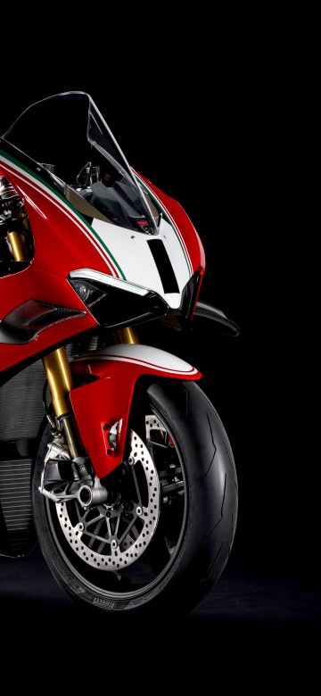 Ducati Panigale V4 SP2, 2024, Anniversary Edition, 5K, 8K, Black background