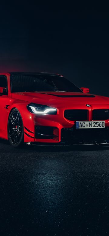 AC Schnitzer, BMW M2, 5K, 8K, Red cars, Dark aesthetic