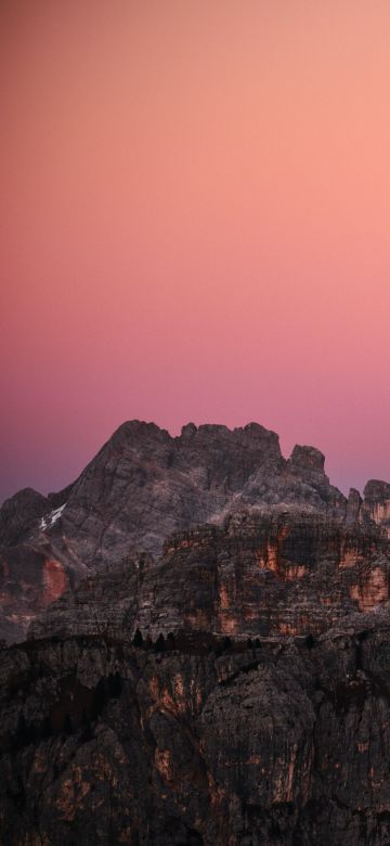 Giau Pass, Mountains, Dolomites, Sunset, Dusk, Golden hour, Italy, 5K