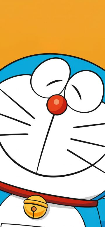 Doraemon, Smile, 5K, Adorable, Cartoon