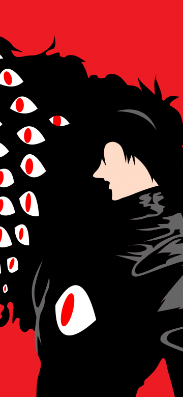 Alucard, Minimalist, 8K, Hellsing, Red background, 5K