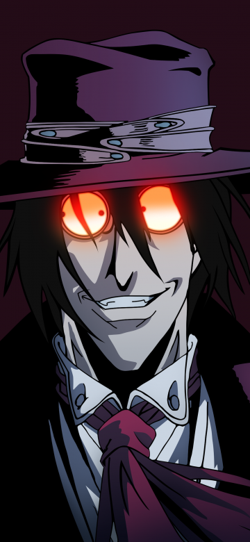 Alucard, Hellsing, Brown background, 5K