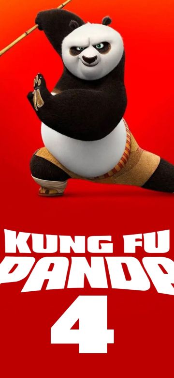 Kung Fu Panda 4, 5K, 2024 Movies, Animation movies, Orange background