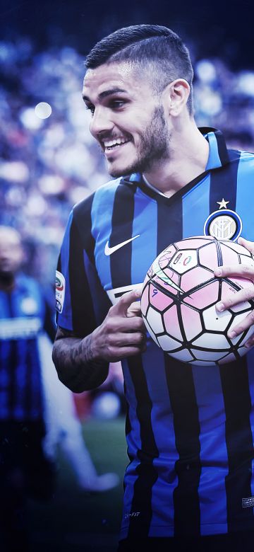 Mauro Icardi, Inter Milan, Football, Soccer, Blue