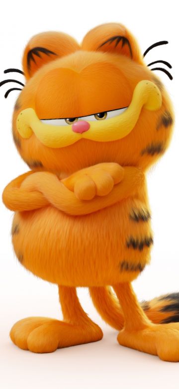 The Garfield Movie, 2024 Movies, Animation movies, White background