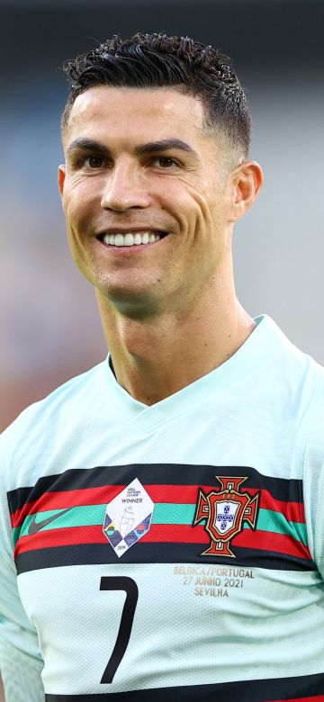 Cristiano Ronaldo, Smiling, 5K, Portugal football player