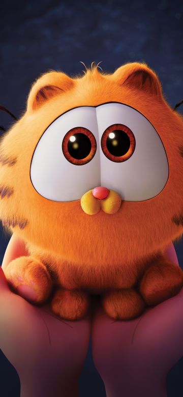 The Garfield Movie, 5K, 2024 Movies, Animation movies, Baby Garfield, 8K, 10K, 12K