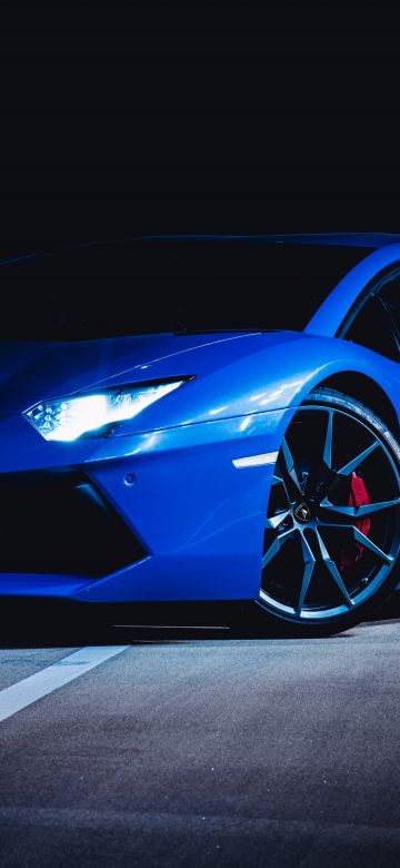 Lamborghini Huracan, Blue, Dark