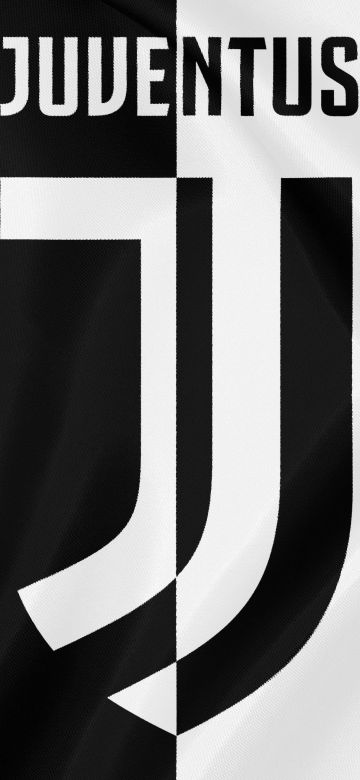 Juventus FC, Monochrome background, Black and White, 5K, Logo, Football club