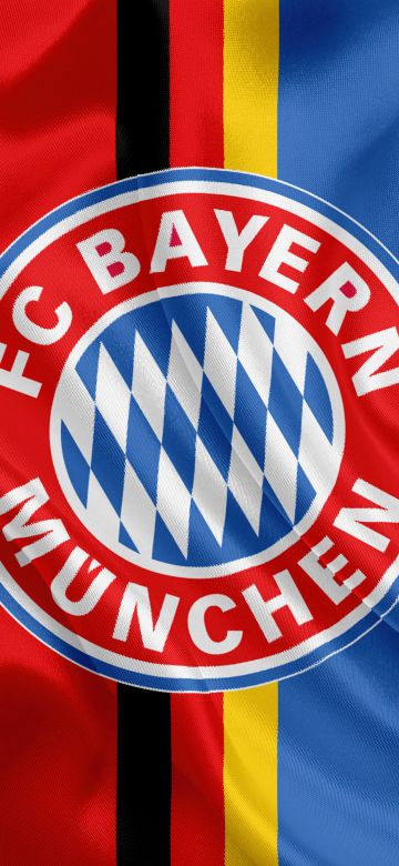 FC Bayern Munich, Flag, Logo, Football club, 5K